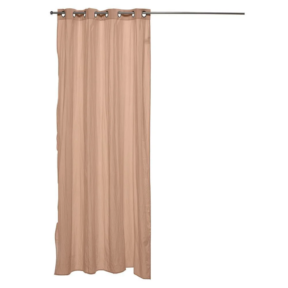 Rideau effet lavé 240x140cm polyester terracotta