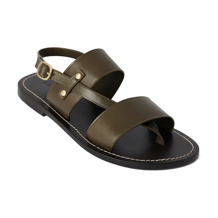 Soeur Sandales Amazonia Cuir | Vert kaki