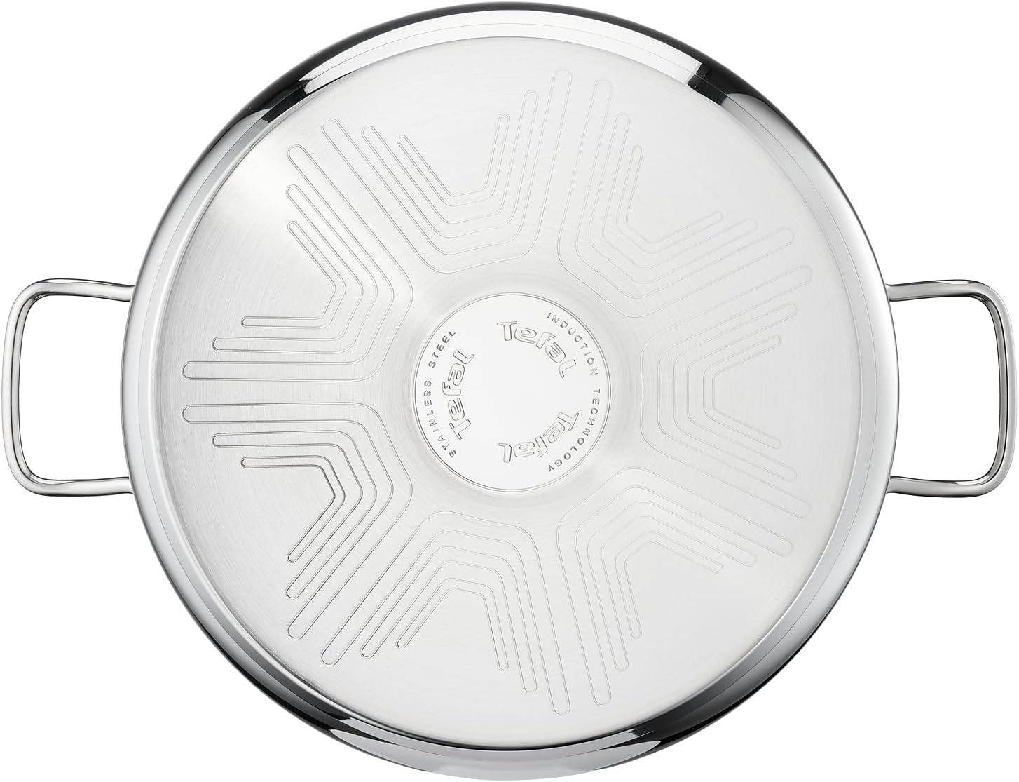 Tefal Intuition XL Kochtopf 36 cm / 17,5 l, Induktion, Edelstahl 18/10, 5 Jahre Garantie, robuste genietete Griffe, Glasdeckel B8647504