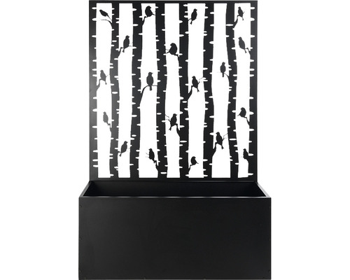 Esschert's Garden metalen bloembak, 100 x 39 x 140,5 cm, zwart