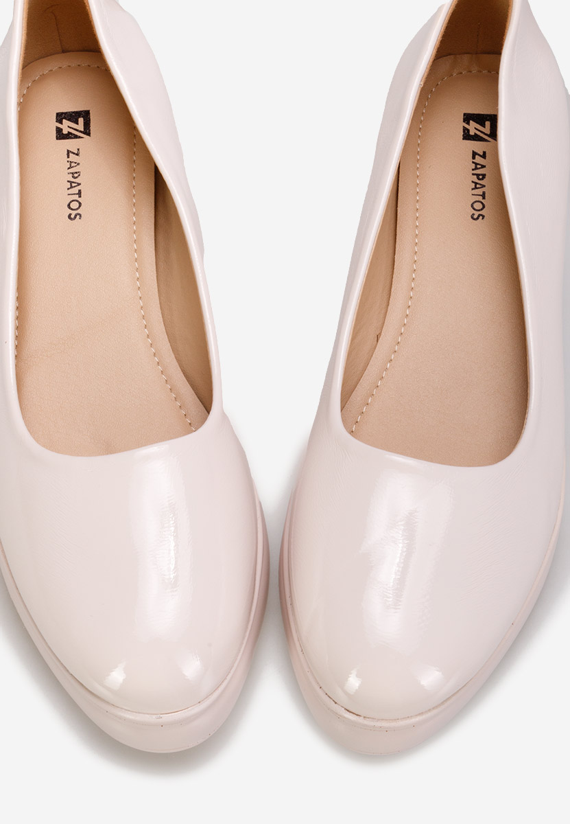 Chaussures casual à plateforme beige Evelyne V2