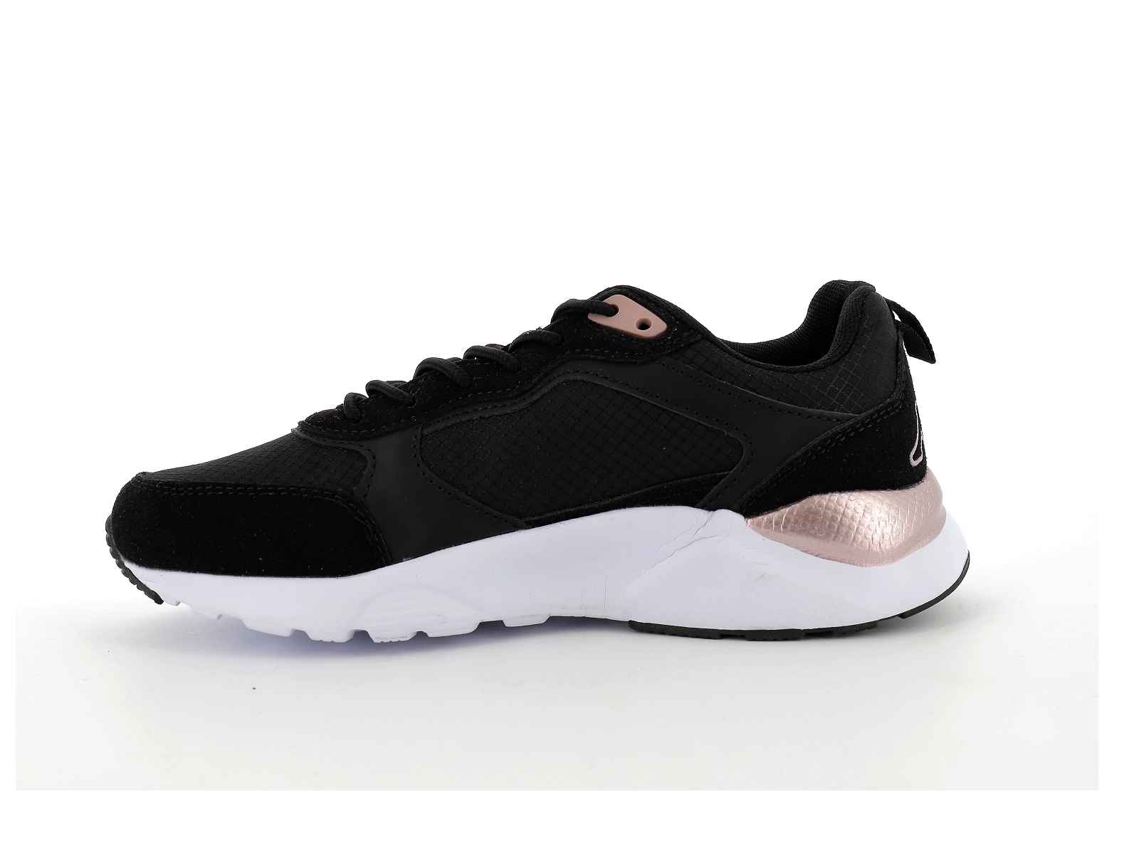 Kappa-33147XW Matières combinées Noir Rose