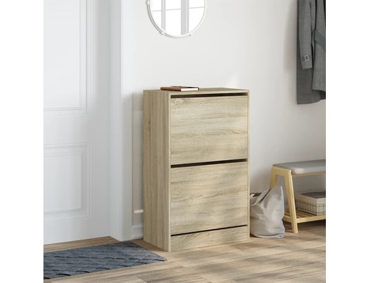 VIDAXL - Armoire à chaussures chêne sonoma 60x34x96,5 cm bois ingénie...