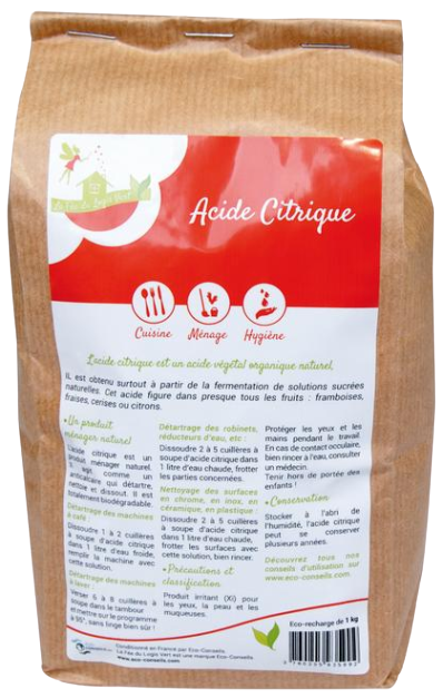 eco conseils Citroenzuur 1 kilogram