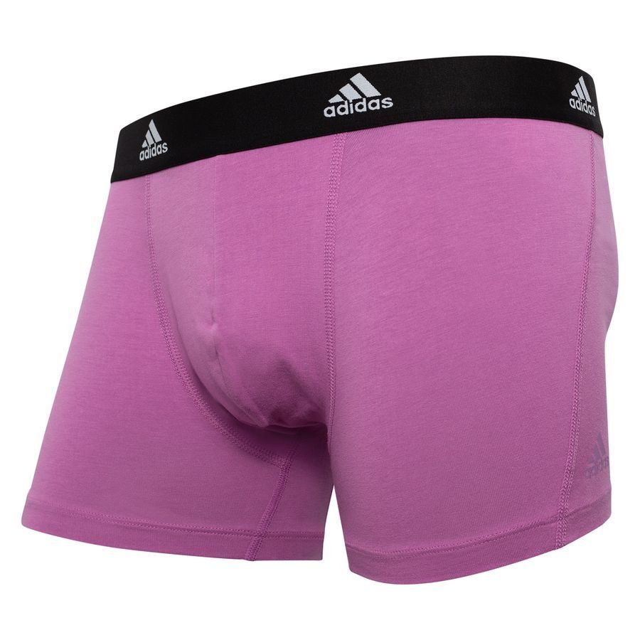 adidas Boxers Active Flex Cotton Pack de 3 - Noir/Gris/Rose