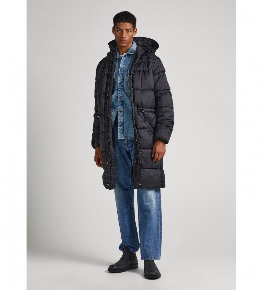 Parka acolchoada Pepe Jeans Blai preto