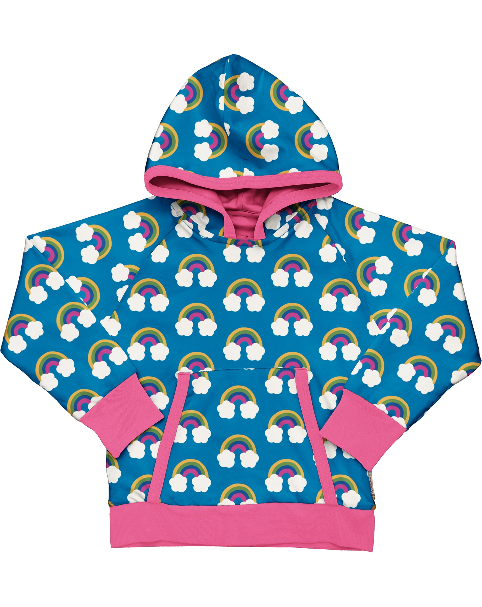 Kapuzen-Sweatshirt FARM RAINBOW in blau/pink
