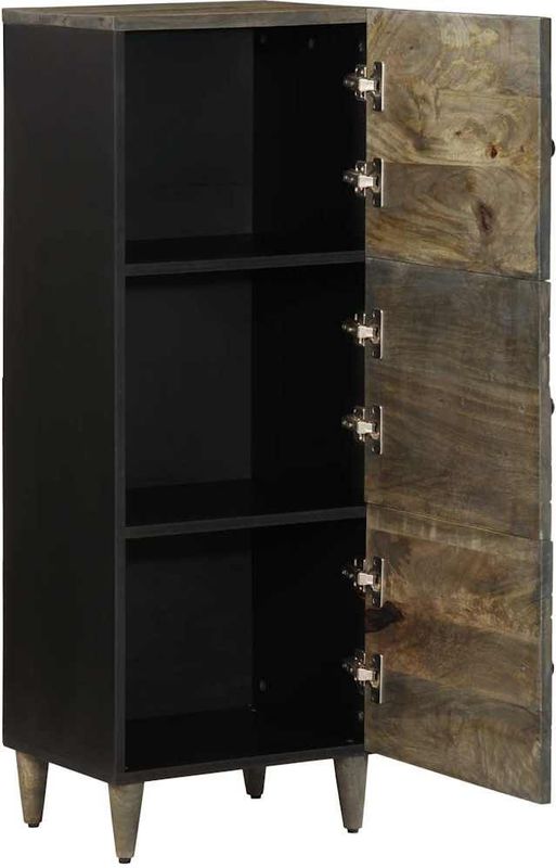 vidaXL - Hoge Kast - Massief Mangohout - 40x33x110 cm