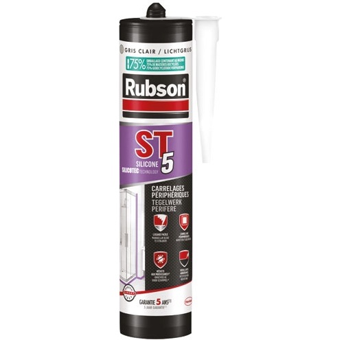 Mastic silicone ST5 - multi-usages - 300 mL - gris