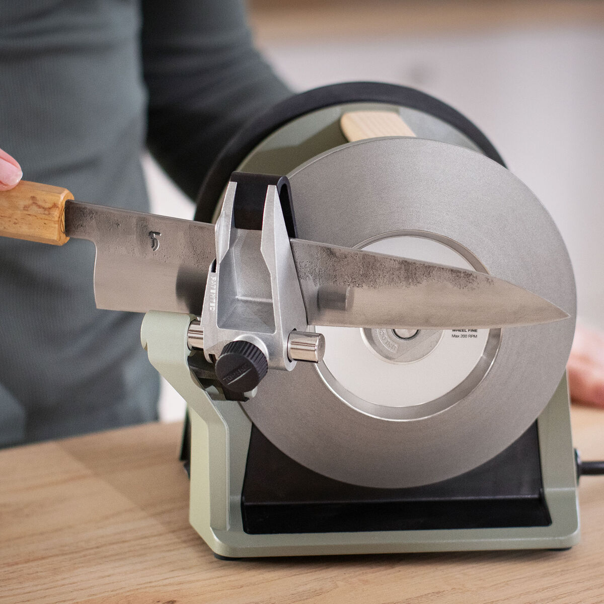 T-1 Kitchen Knife Sharpener, ash green