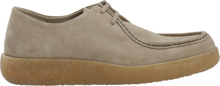 Bianco BIAASHER Moc Toe Lace Up Shoe Suede Sand