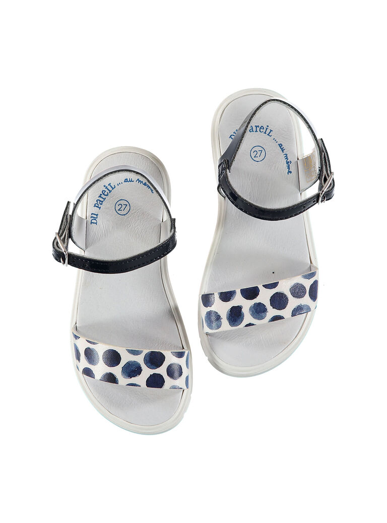 Sandale ville bi-colore fille