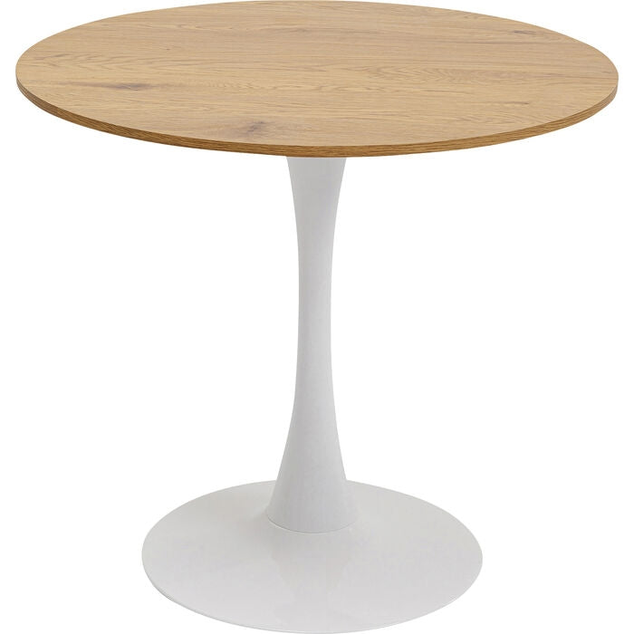 Kare Design Schickeria Ronde Bistrotafel 80 Cm - Eiken|Wit
