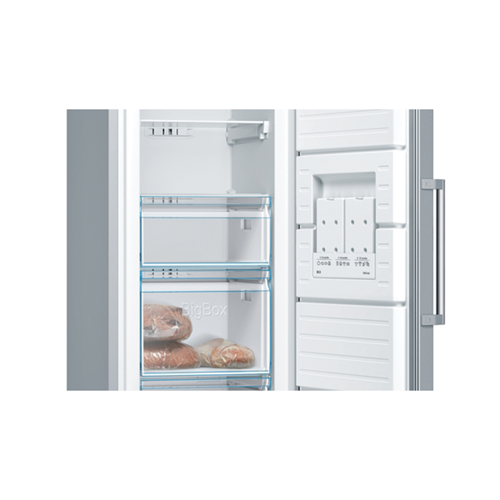 BOSCH Gefrierschrank GSN36VLEP - Edelstahl - E