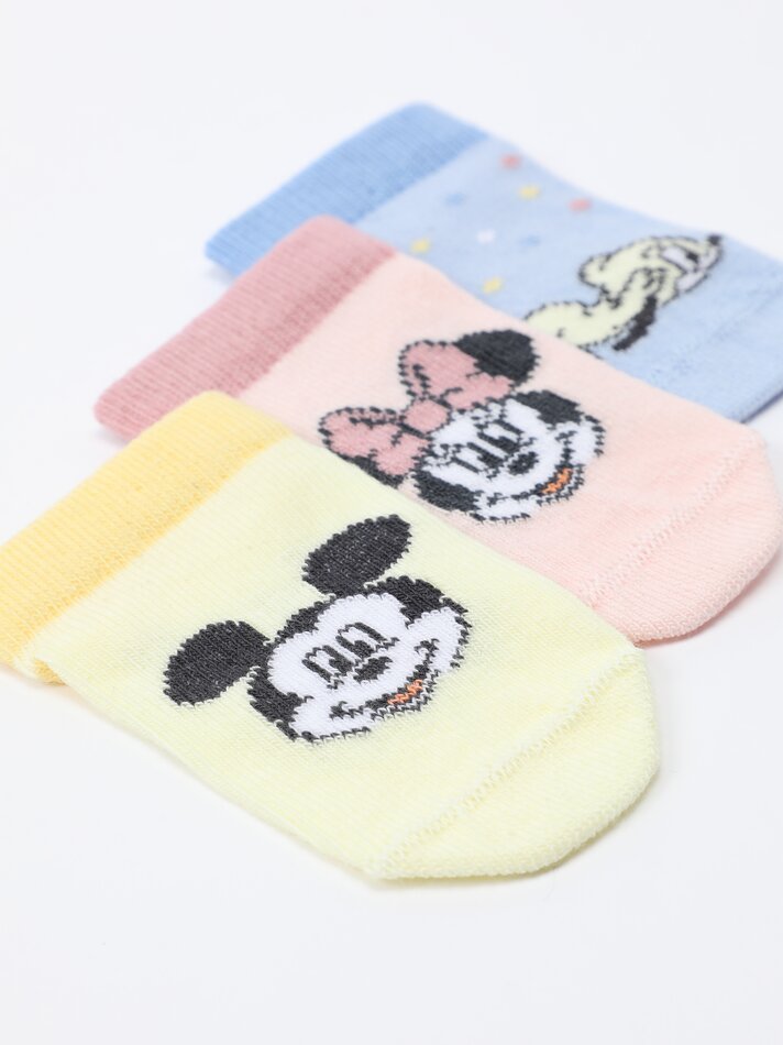 Pacote com 3 pares de meias da Minnie Mouse ©DS - Vários