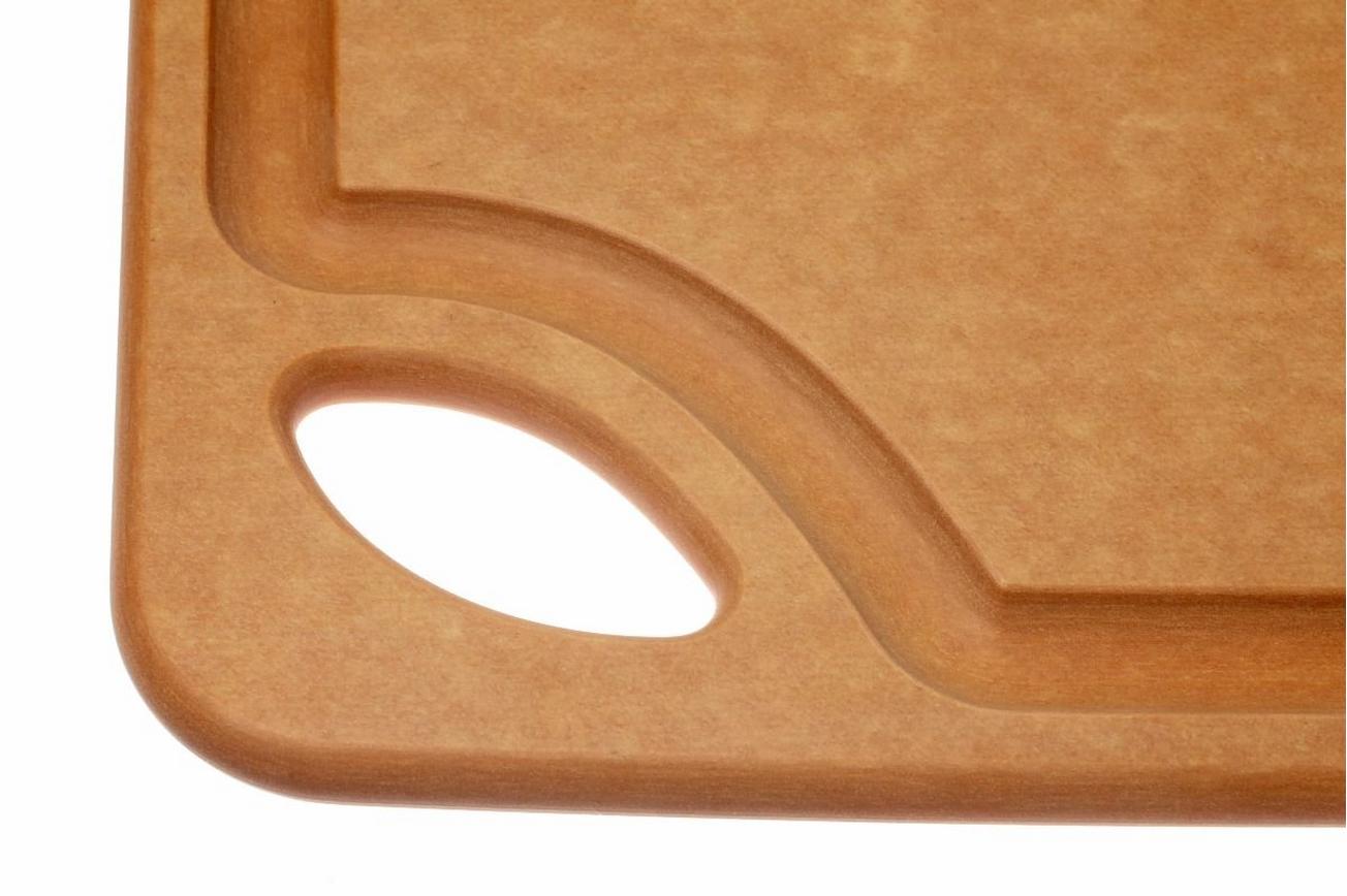 Sage snijplank HG3045, 45x30 cm, met sleuf, naturel