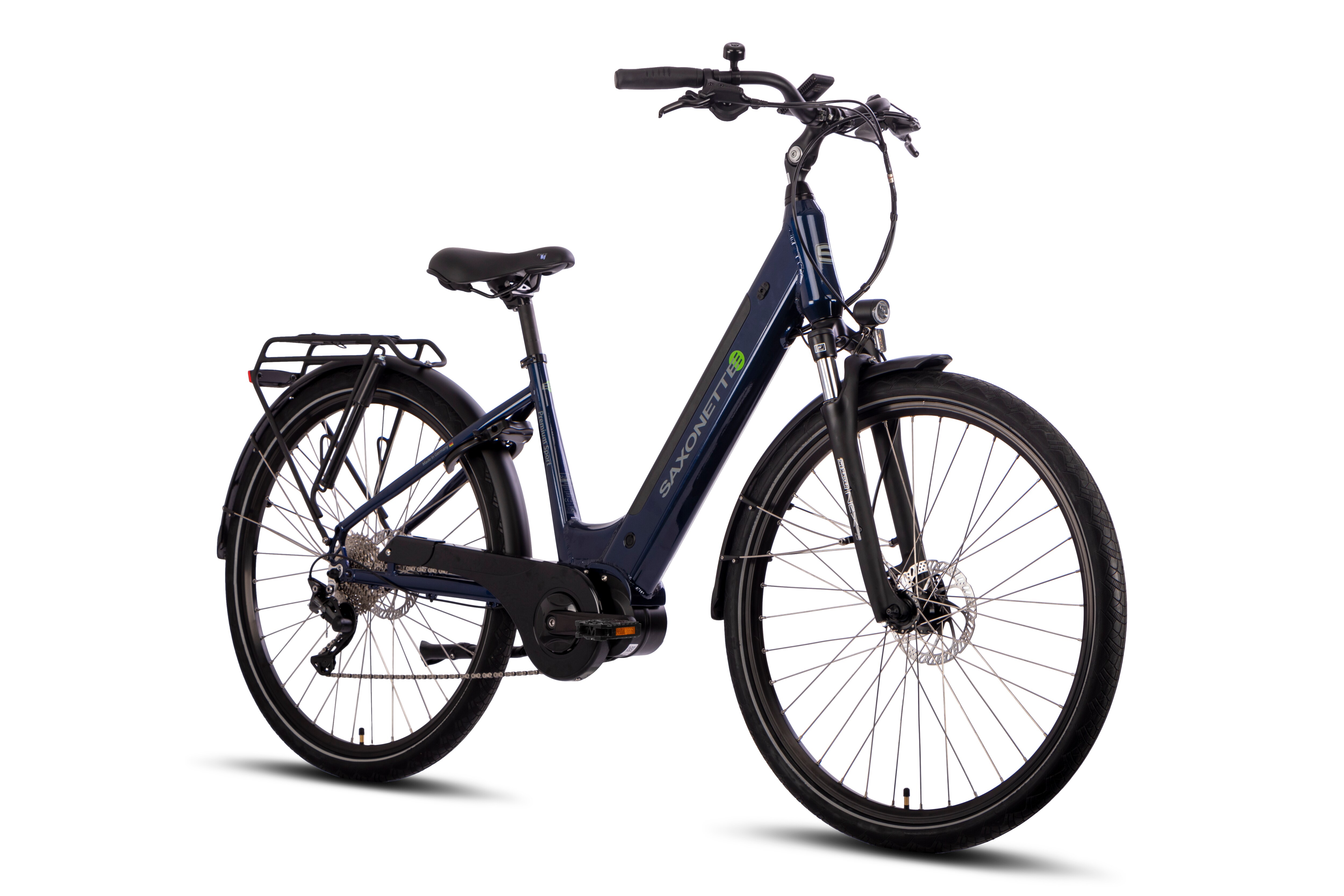 SAXONETTE Premium Sport E-Bike Wave 10 Gang Kettenschaltung Mittelmotor Scheiben...