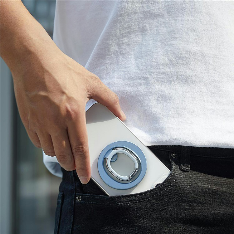 MagSafe Finger Griff Ring Halterung 180 Grad für Apple iPhone - Blau