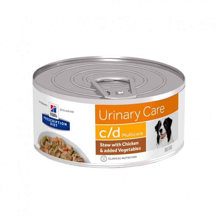 HILL'S Prescription Diet c/d Urinary Multicare en Mijotés au Poulet - Pâtée pour chien