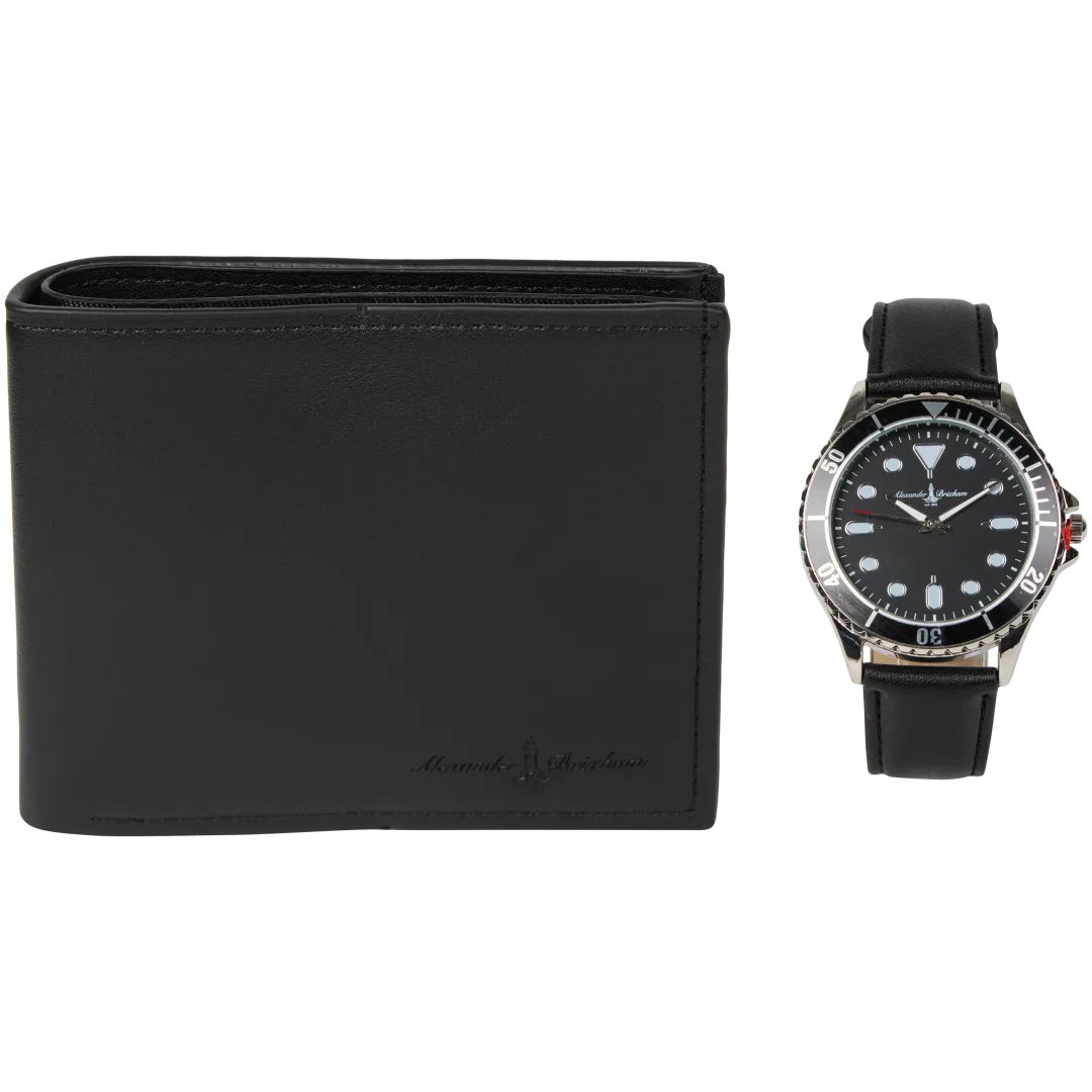 Coffret cadeau avec montre et porte-clés Alexander Brixham