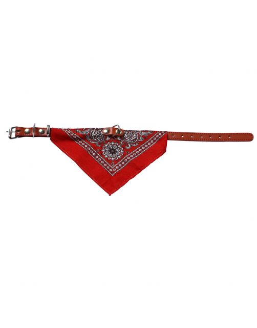 Adori Halsband Met Zakdoek Rood - Hondenhalsband