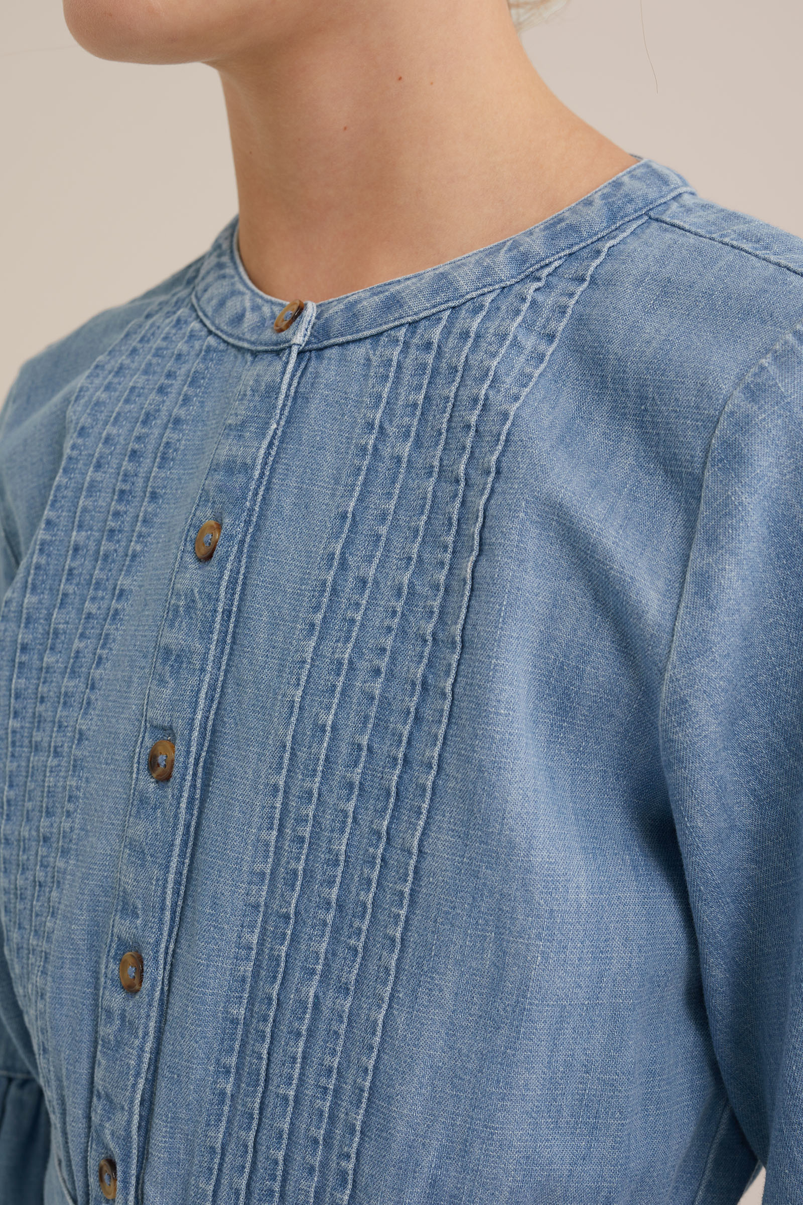 Meisjes denim jurk Blue Ridge Lichtblauw