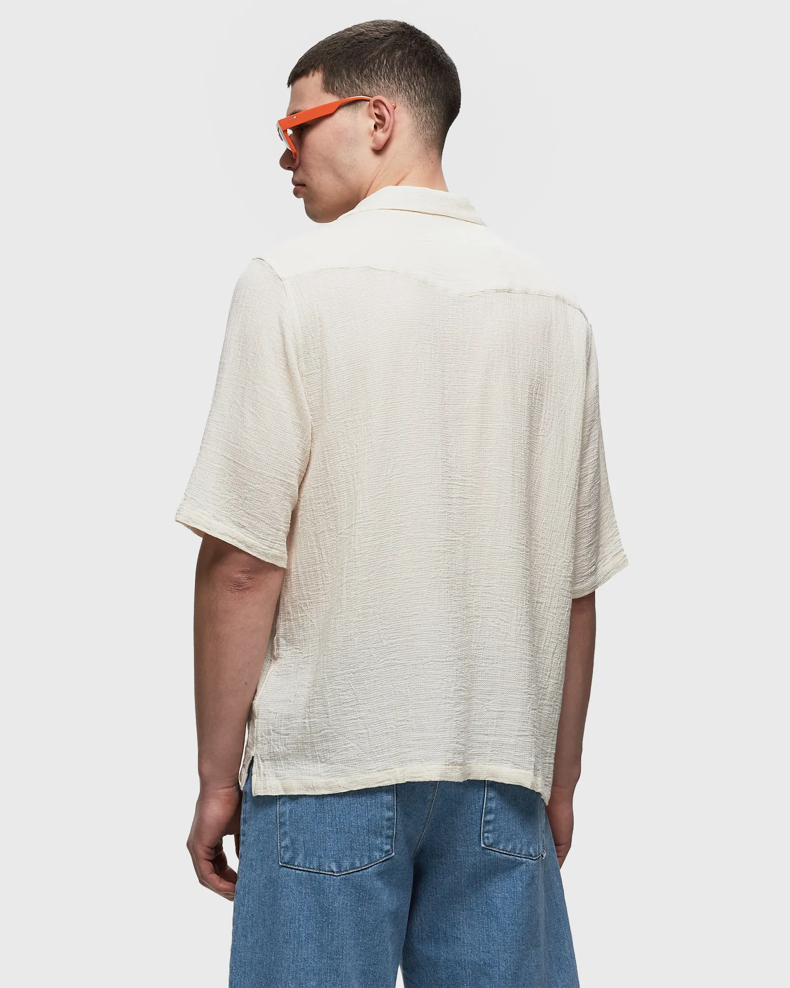 Officine Générale EREN SS CO TXTRED LENO WEAVE