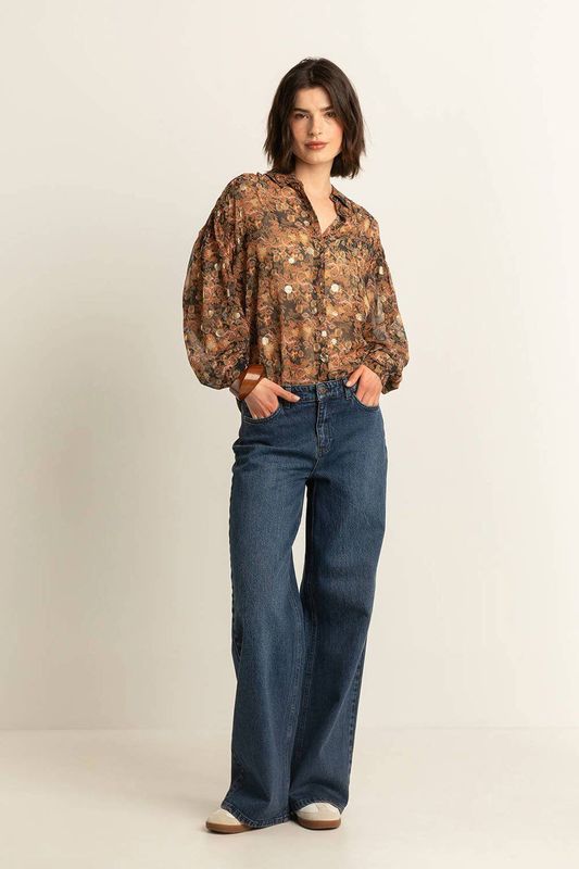 Expresso baggy jeans dark blue denim