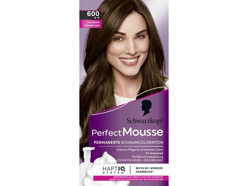 Schwarzkopf Perfect Mousse Haarcoloration Perfect Mousse 60 Permanente Haarfarbe mit perfekter Grauabdeckung