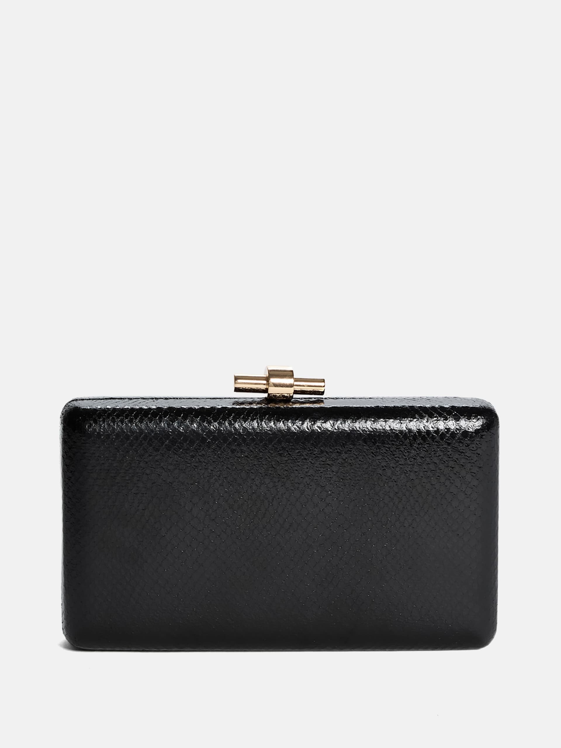 Clutch Python em tom dourado