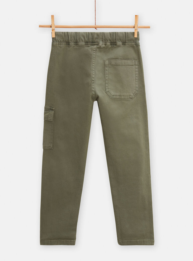 Pantalon cargo vert pour garçon
