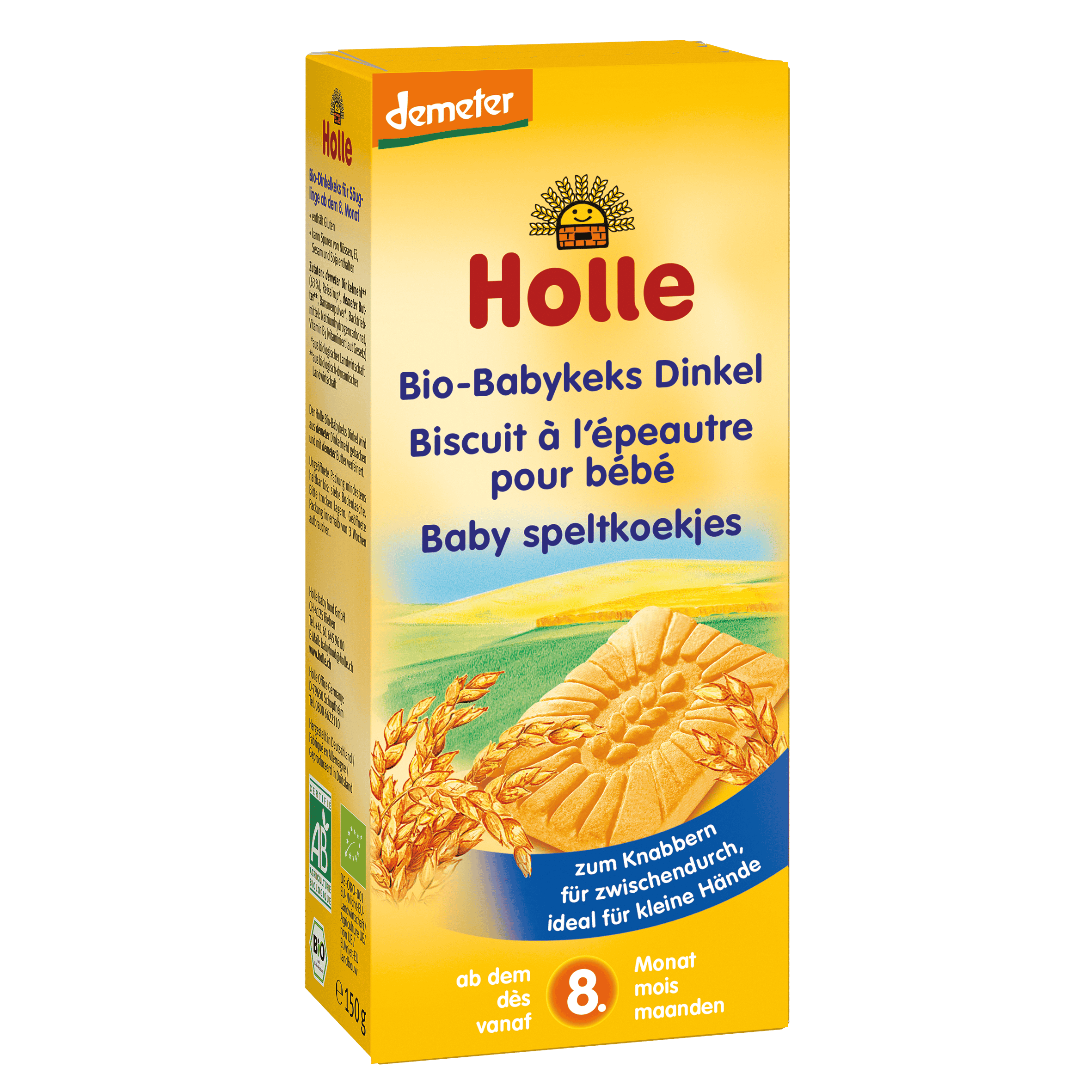 HOLLE Babykeks Dinkel Bio 150 g