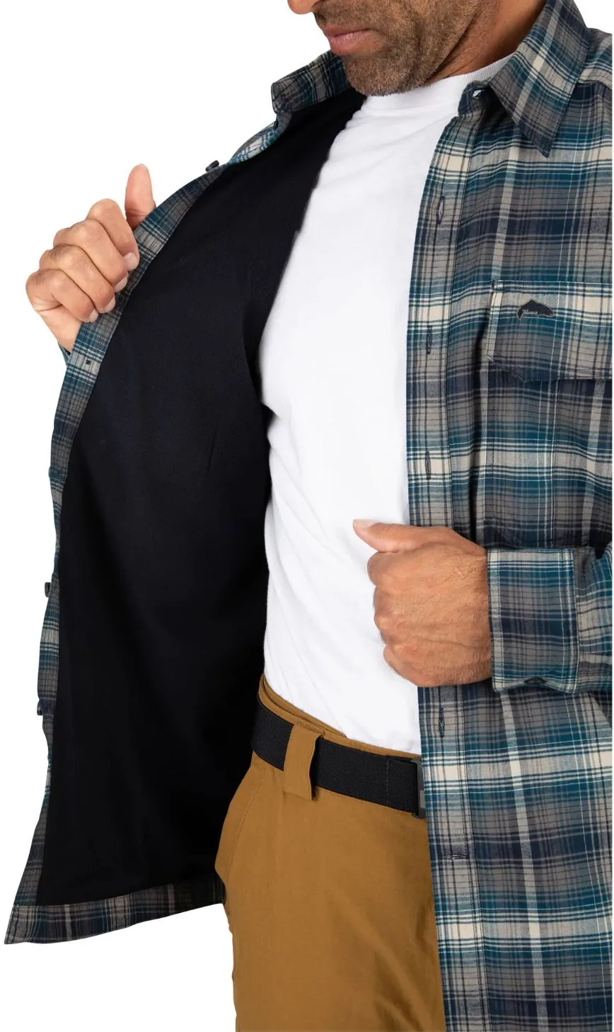 Simms Simms Coldweather Shirt Hickory Asym Ombre Plaid