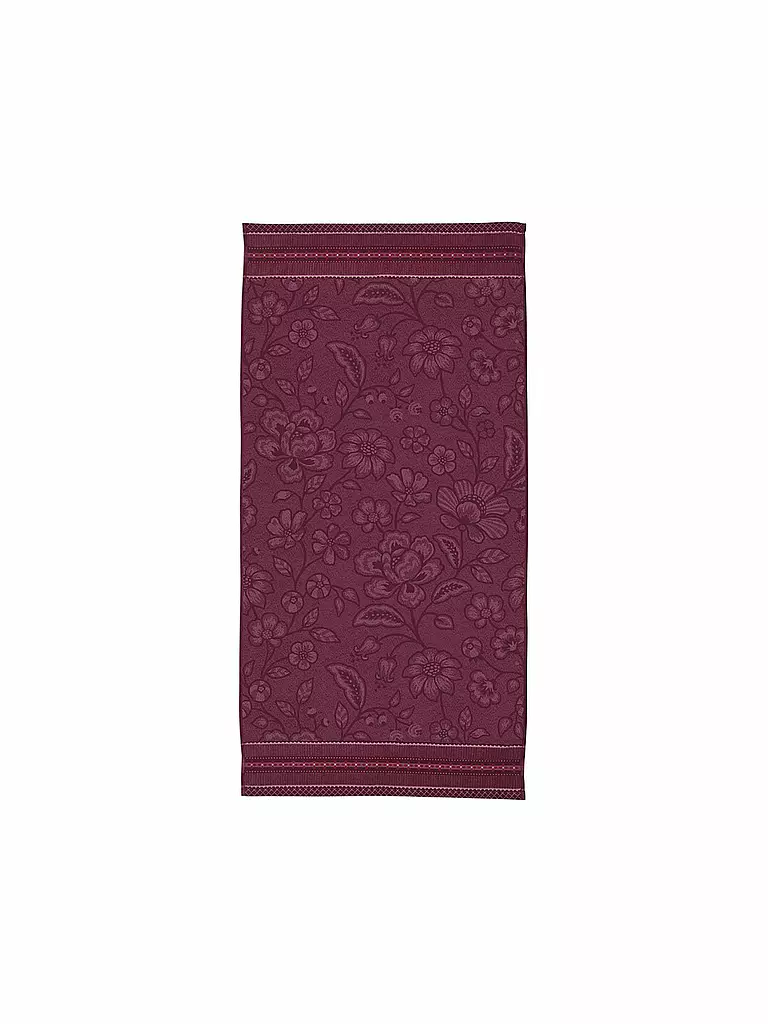 PIP STUDIO Duschtuch  JASMIN JACQUARD 70x140cm Dark Pink beere
