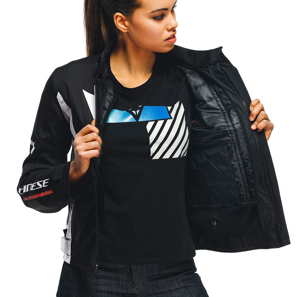 Dainese - Blouson femme Veloce D-Dry® Lady Noir / Blanc