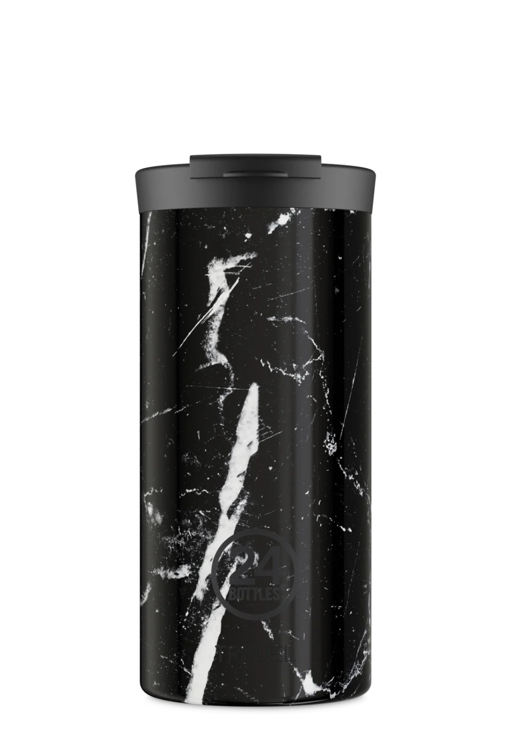 24 Bottles Thermobecher  Travel Tumbler 600ml Black Marble