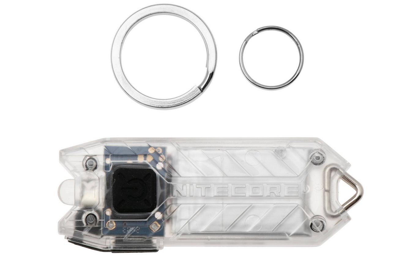 NiteCore Tube V2.0 Transparent, oplaadbare LED-sleutelhangerzaklamp