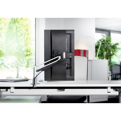 Novus Clu I - Support de table pour moniteur jusqu'à 283mm - argent / anthracite