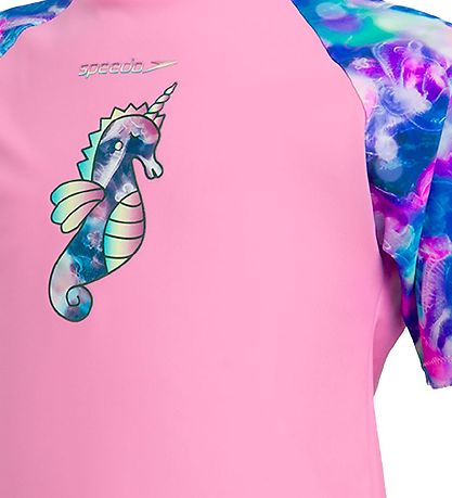 Speedo Bådes?t - UV40+ - Pink/Spearmint m. Enhj?rning