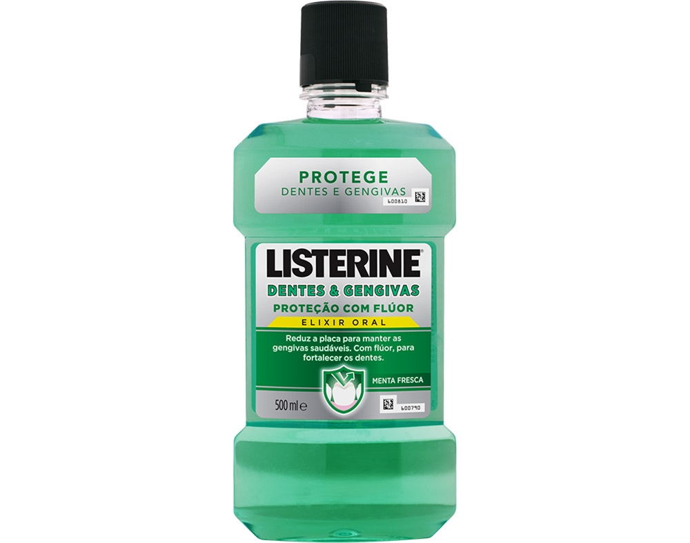 ELIXIR LISTERINE DENTES E GENGIVAS 500ML