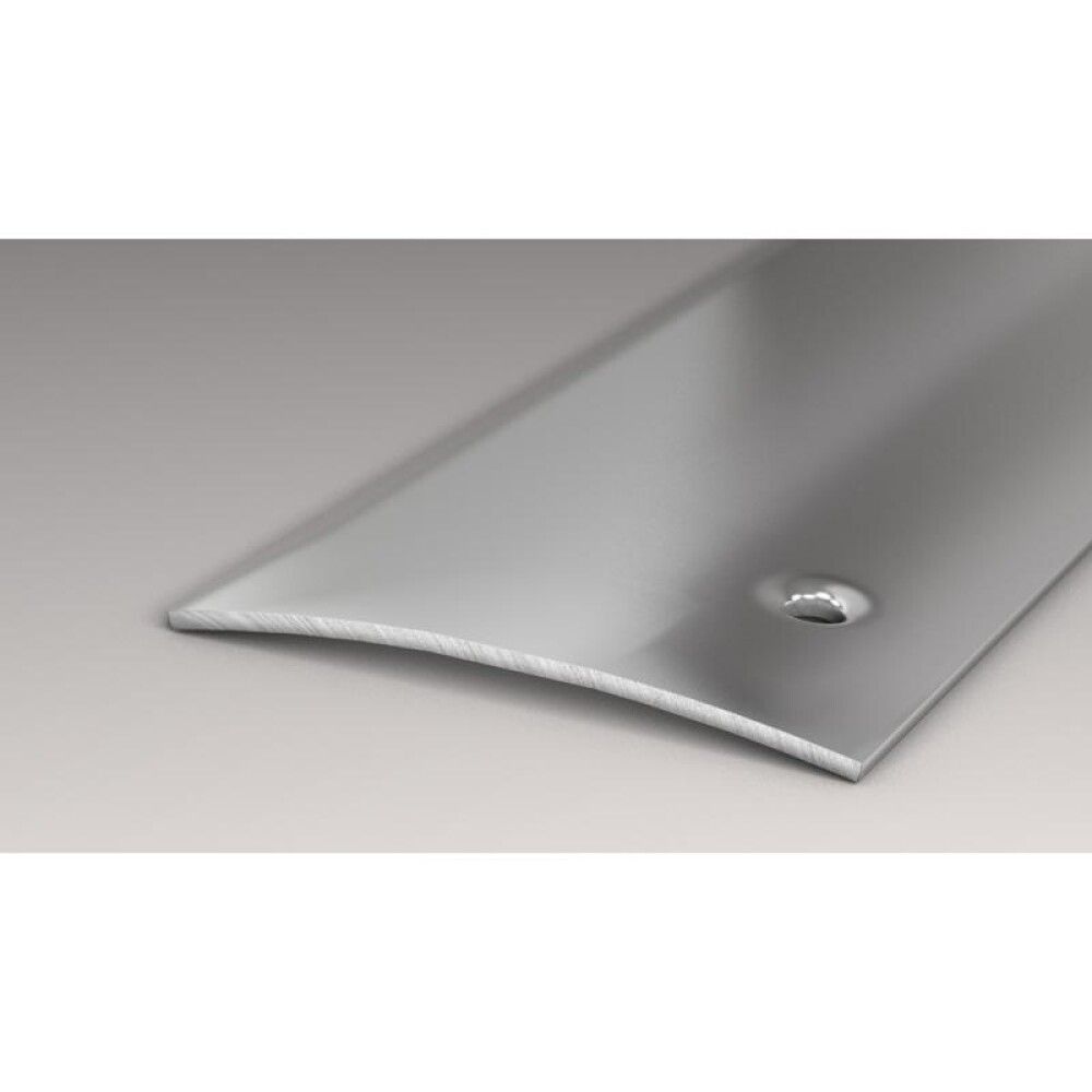 OVERGANGSPROFIL LOGOCLIC STÅL BLANK MED SKRUEHULL 2000X50X5MM