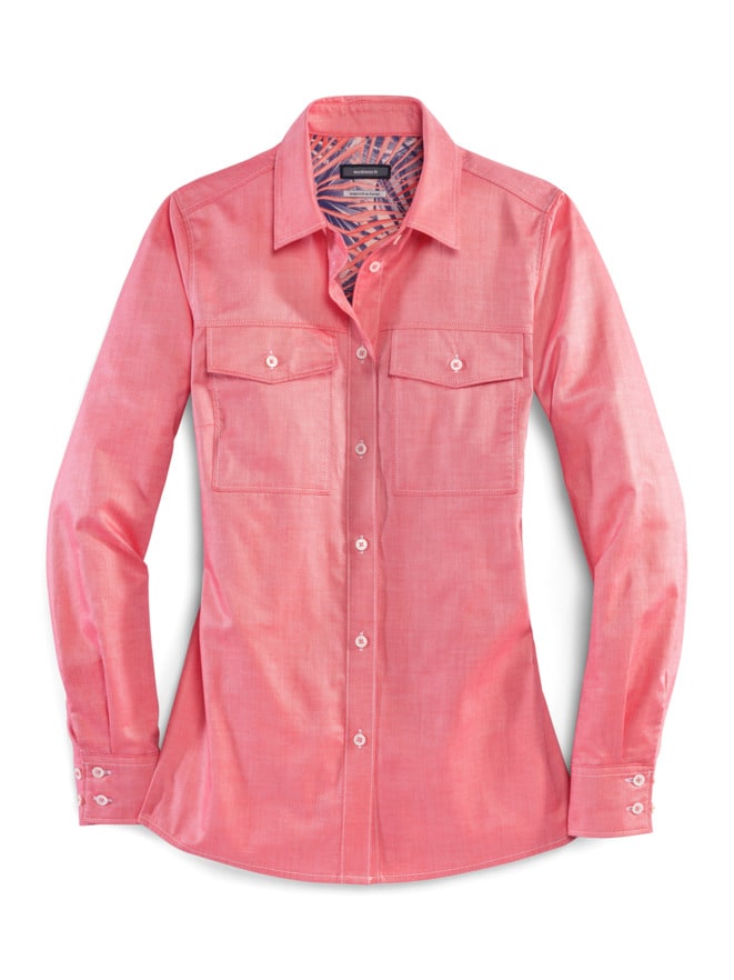 Pima-Cotton-Hemdbluse Palme