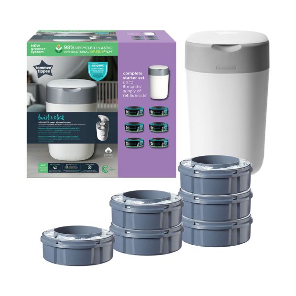 Tommee Tippee Twist & Click Starterpakket Luieremmer   6 Refill