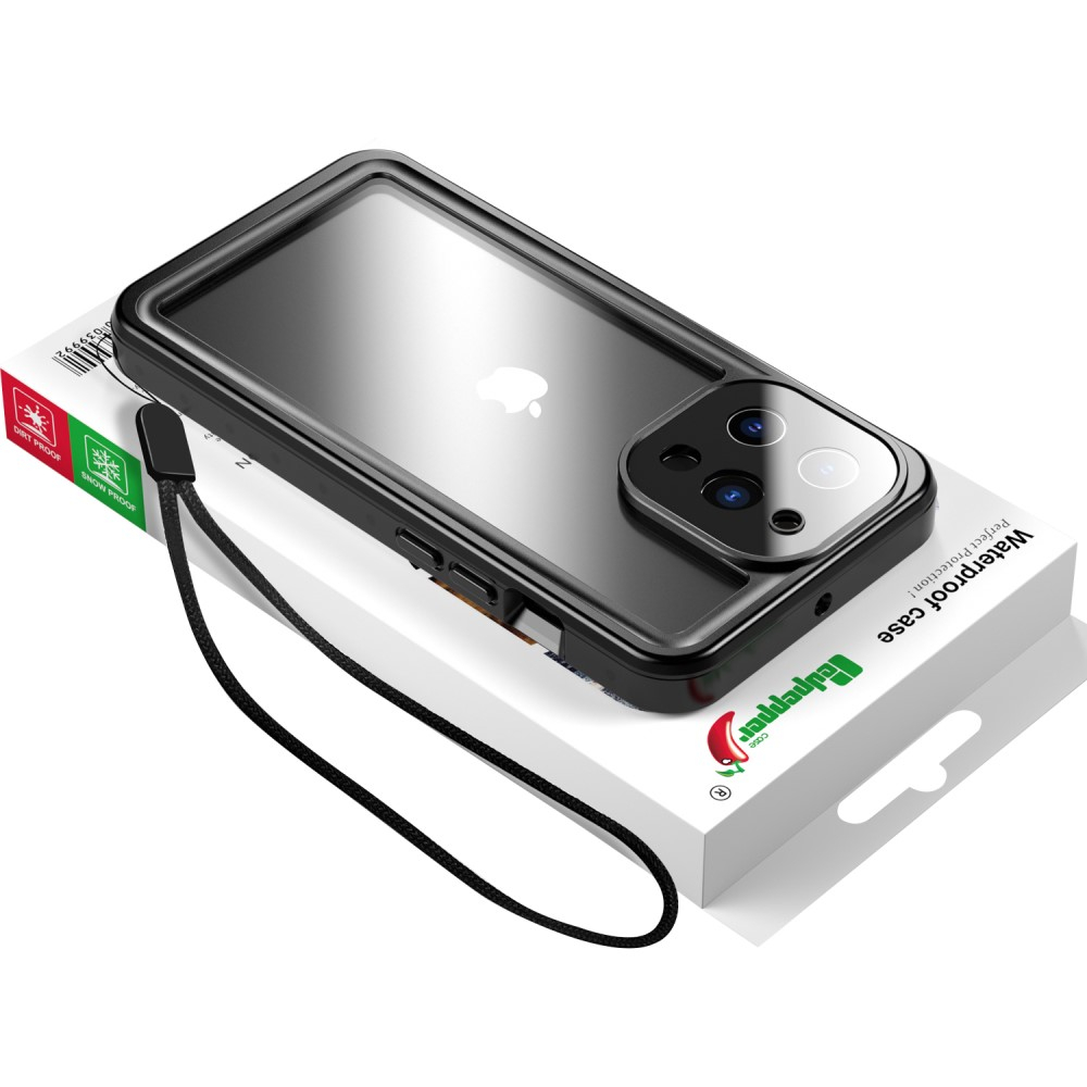 iPhone 13 Pro Wasserfeste Outdoor Schutz Hülle (IP68) - Schwarz