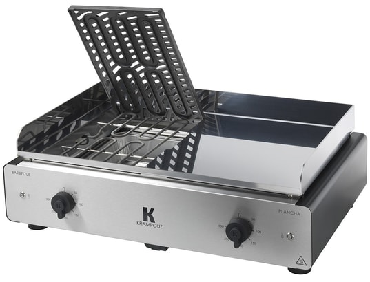 KRAMPOUZ - Plancha Duo K - 2 en 1 Barbecue et Plancha Inox