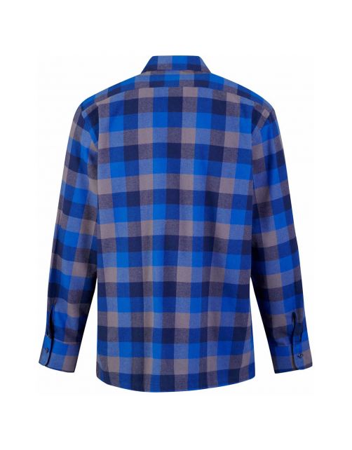 Storvik Blouse Flanel Dawson Blauw&Grijs - Werkkleding