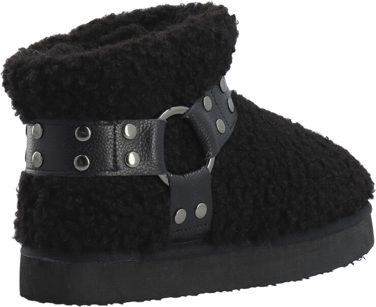 Bianco Varm Flatform Ankle Boot #SU Black