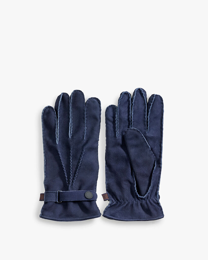 Handschoenen suède blauw
