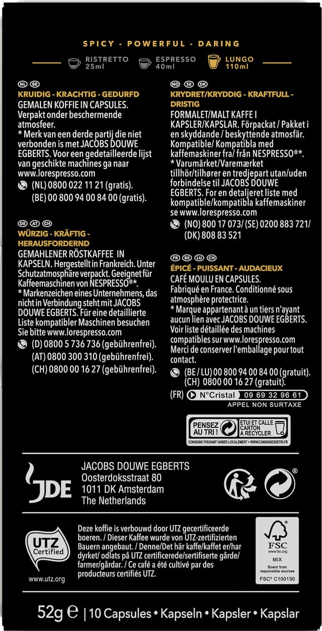 L'Or Lungo Estremo kapsler LOR4028607
