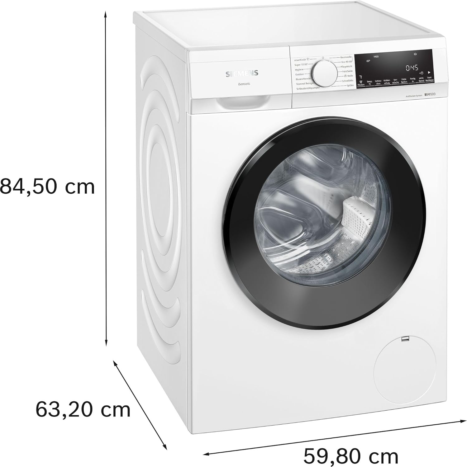 Siemens WG54G2Z41, iQ500, Waschmaschine freistehend, waterPerfect Plus, Antiflecken-System, speedPack L, Outdoor-Programm, Softtrommel, aquaStop, Frontlader, iQdrive, 10 kg, 1400 UpM